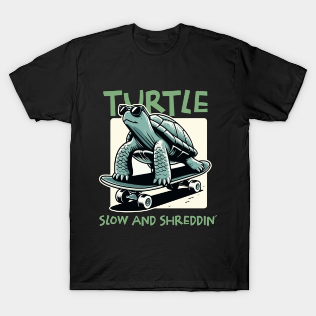 Skateboard turtle T-Shirt by Create Magnus